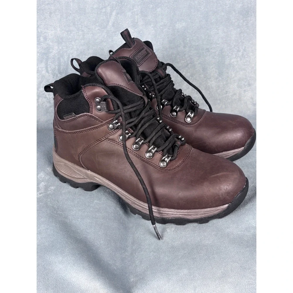 Khombu Ravine Mens 9 Brown Leather Thinsulate Insulated Hiking Boots 1049226